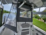 Caymas Boat Soft 3 sided Windshield for HB Models works great with Upper Station 2nd station WITH ADDED SIDE WINGS