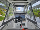 Caymas Boat Soft 3 sided Windshield for HB Models works great with Upper Station 2nd station WITH ADDED SIDE WINGS