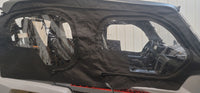 Yamaha Wolverine RMAX4 1000 2021- 24 Crew Cab 4 Door Utv Upper Doors Enclosure works with OEM Glass Windshield  (Sides Only)
